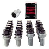 McGard 5 Lug Hex Install Kit w/Locks (Radius Seat Bolt) M14X1.5 / 17mm Hex / 27.5mm Shank L. - Black thumbnail 3