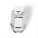 McGard Hex Lug Nut (Cone Seat Bulge Style) M12X1.25 / 3/4 Hex / 1.45in. Length (4-Pack) - Chrome thumbnail 1