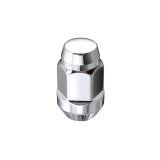 McGard Hex Lug Nut (Cone Seat Bulge Style) M12X1.25 / 3/4 Hex / 1.45in. Length (4-Pack) - Chrome thumbnail 2