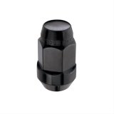 McGard Hex Lug Nut (Cone Seat Bulge Style) M14X1.5 / 22mm Hex / 1.635in. Length (Box of 144) - Black thumbnail 1