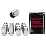 McGard 5 Lug Hex Install Kit w/Locks (Cone Seat Nut) M12X1.25 / 13/16 Hex / 1.28in. Length - Chrome thumbnail 3