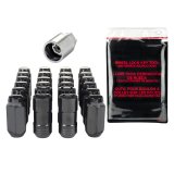 McGard 6 Lug Hex Install Kit w/Locks (Cone Seat Nut) M14X1.5 / 13/16 Hex / 1.945in. Length - Black thumbnail 1