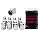 McGard 6 Lug Hex Install Kit w/Locks (Cone Seat Nut) M12X1.25 / 13/16 Hex / 1.28in. L - Chrome thumbnail 3