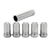 McGard Wheel Lock Nut Set - 5pk. (Cone Seat Tuner) M14X1.5 / 22mm Hex / 1.648in OAL - Chrome thumbnail 3