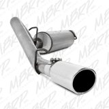 MBRP 2000-2006 Jeep Wrangler (JK) Inline-4 2.5L Inline-6 4.0L Cat Back Single Side thumbnail 2
