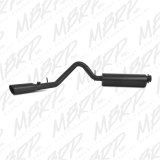 MBRP 2000-2006 Jeep Wrangler (JK) Inline-4 2.5L Inline-6 4.0L Cat Back Single Side thumbnail 6
