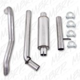 MBRP 2007-2009 Jeep Wrangler (JK) 3.8L V6 4 dr Off-Road Tail Pipe Muffler before Axle thumbnail 4
