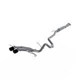 MBRP 13-18 Hyundai Veloster Turbo Dual Exit T409 2 1/2in Cat Back w/ Carbon Fiber Tips thumbnail 1