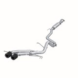 MBRP 13-18 Hyundai Veloster Turbo Dual Exit T409 2 1/2in Cat Back w/ Carbon Fiber Tips thumbnail 2