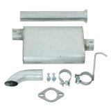 MBRP 00-06 Jeep Wrangler (TJ) Inline-4 2.5L Inline-6 4.0L Cat Back Single Off-Road Turn Down Alum Ex thumbnail 2