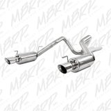 MBRP 05-09 Ford Shelby GT500 / GT Dual Split Rear Street Version 4in Tips T409 Exhaust System thumbnail 2