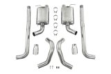 MBRP 05-09 Ford Shelby GT500 / GT Dual Split Rear Street Version 4in Tips T409 Exhaust System thumbnail 4