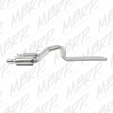 MBRP 05-09 Ford Shelby GT500 / GT Dual Split Rear Street Version 4in Tips T409 Exhaust System thumbnail 9