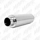 MBRP Universal Quiet Tone Muffler 5in Inlet /Outlet 8in Dia Body 31in Overall thumbnail 2
