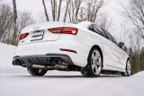 MBRP 15-18 Audi S3 SS 3in Quad Split Rear Exit w/ Carbon Fiber Tips - T304 thumbnail 5