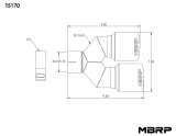 MBRP Universal T304 SS Dual Tip 3.5in OD/2.5in Inlet thumbnail 3