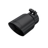 MBRP Tip 3in Round x 4in Inlet OD Dual Walled Angled Black Tip - Fits all 3in Exhausts thumbnail 2