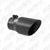 MBRP Tip 3in Round x 4in Inlet OD Dual Walled Angled Black Tip - Fits all 3in Exhausts thumbnail 3
