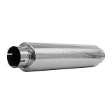 MBRP Universal Quiet Tone Muffler 4in Inlet/Outlet 24in Body 6in Dia 30in Overall T409 thumbnail 4