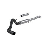 MBRP 2021+ Ford F150 2.7L/3.5L/5.0L 4in Black-Coated AL Steel Cat-Back - RACE VERSION thumbnail 1