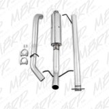 MBRP 2007-2008 Chev/GMC 1500 CC EC 6ft6in bed 4.8/5.3L 3in Cat Back Single Side AL P Series Exhaust thumbnail 4