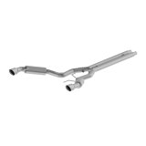 MBRP 15-17 Ford Mustang GT 5.0 3in Cat Back Dual Split Rear Race Version 4.5in Tips - T409 thumbnail 1