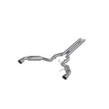 MBRP 15-17 Ford Mustang GT 5.0 3in Cat Back Dual Split Rear Race Version 4.5in Tips - T409 thumbnail 2