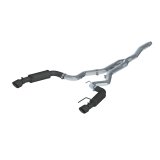 MBRP 15-19 Ford Mustang EcoBoost 2.3L Black 3in Cat Back Dual Split Rear Exit (Race Version) thumbnail 1