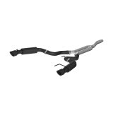 MBRP 15-19 Ford Mustang EcoBoost 2.3L Black 3in Cat Back Dual Split Rear Exit (Race Version) thumbnail 2