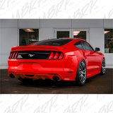 MBRP 15-19 Ford Mustang EcoBoost 2.3L Black 3in Cat Back Dual Split Rear Exit (Race Version) thumbnail 4