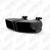 MBRP Universal Tip 4.75inx 3in Rectangle Angled Cut 3in O.D. inlet Pass. Side 7.375in length Black thumbnail 2