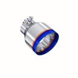MBRP T304 Stainless Steel Burnt End Angle Cut Exhaust Tip - 3in. ID / 5in. OD / 6.5in. Length thumbnail 1