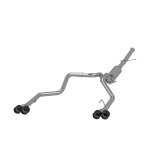 MBRP 19-21 Chevy Silverado 1500 6.2L 2.5in Dual Split Rear Cat Back w/ Quad Carbon Fiber Tips- T304 thumbnail 1