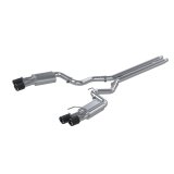 MBRP 18-22 Ford Mustang GT 5L T304 SS 3in Cat-Back Dual Rear w/4in Quad Carbon Fiber Tips (Street) thumbnail 1