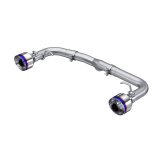 MBRP 2022 Subaru BRZ 2.4L/Toyota GR86 2.4L 2.5in Dual Split Rear Exit w/5in OD Burnt End Tips - T304 thumbnail 1