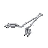 MBRP 2022 Kia Stinger 3.3L T304 SS Cat-Back Exhaust- Dual Split Rear Quad Outlet Uses Factory Bezels thumbnail 1