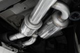 MBRP 2022 Kia Stinger 3.3L T304 SS Cat-Back Exhaust- Dual Split Rear Quad Outlet Uses Factory Bezels thumbnail 2