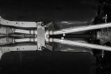 MBRP 2022 Kia Stinger 3.3L T304 SS Cat-Back Exhaust- Dual Split Rear Quad Outlet Uses Factory Bezels thumbnail 3