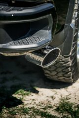 MBRP 20-23 Chevrolet Silverado 2500HD 6.6L Armor Plus T409 SS Single Side Exit 5in DPF Back Exhaust thumbnail 2
