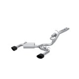 MBRP 17-20 Audi RS3 2.5T T304 SS 3in Cat-Back Dual Split Rear w/ Oval Black Chrome Tips thumbnail 4