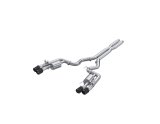 MBRP 2024+ For Mustang GT (S650) 3in Cat-Back Quad Tip - 4in Carbon Fiber Tips thumbnail 1