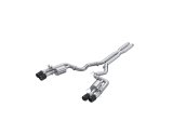 MBRP 2024+ For Mustang GT (S650) 3in Cat-Back Quad Tip - 4in Carbon Fiber Tips thumbnail 2