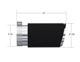 MBRP Universal Carbon Fiber Tip 6in OD/5in Inlet/12in L - Angle Cut Tip thumbnail 2