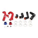 Mishimoto 2016+ Honda Civic 1.5T / 2017+ Honda Civic Si Silver Intercooler Kit w/Red Pipes thumbnail 6
