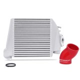 Mishimoto 08-14 Subaru WRX Top-Mount Intercooler Kit - Powder Coated Silver & Red Hoses thumbnail 1