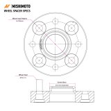 Mishimoto Wheel Spacers - 4x100 - 56.1 - 15 - M12 - Black thumbnail 7
