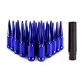 Mishimoto Mishimoto Steel Spiked Lug Nuts M12 x 1.5 24pc Set Blue thumbnail 1