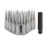 Mishimoto Mishimoto Steel Spiked Lug Nuts M12 x 1.5 24pc Set Chrome thumbnail 1