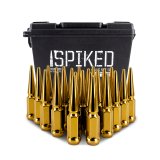 Mishimoto Mishimoto Steel Spiked Lug Nuts M12 x 1.5 24pc Set Gold thumbnail 6