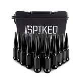 Mishimoto Mishimoto Steel Spiked Lug Nuts M14 x 1.5 24pc Set Black thumbnail 3